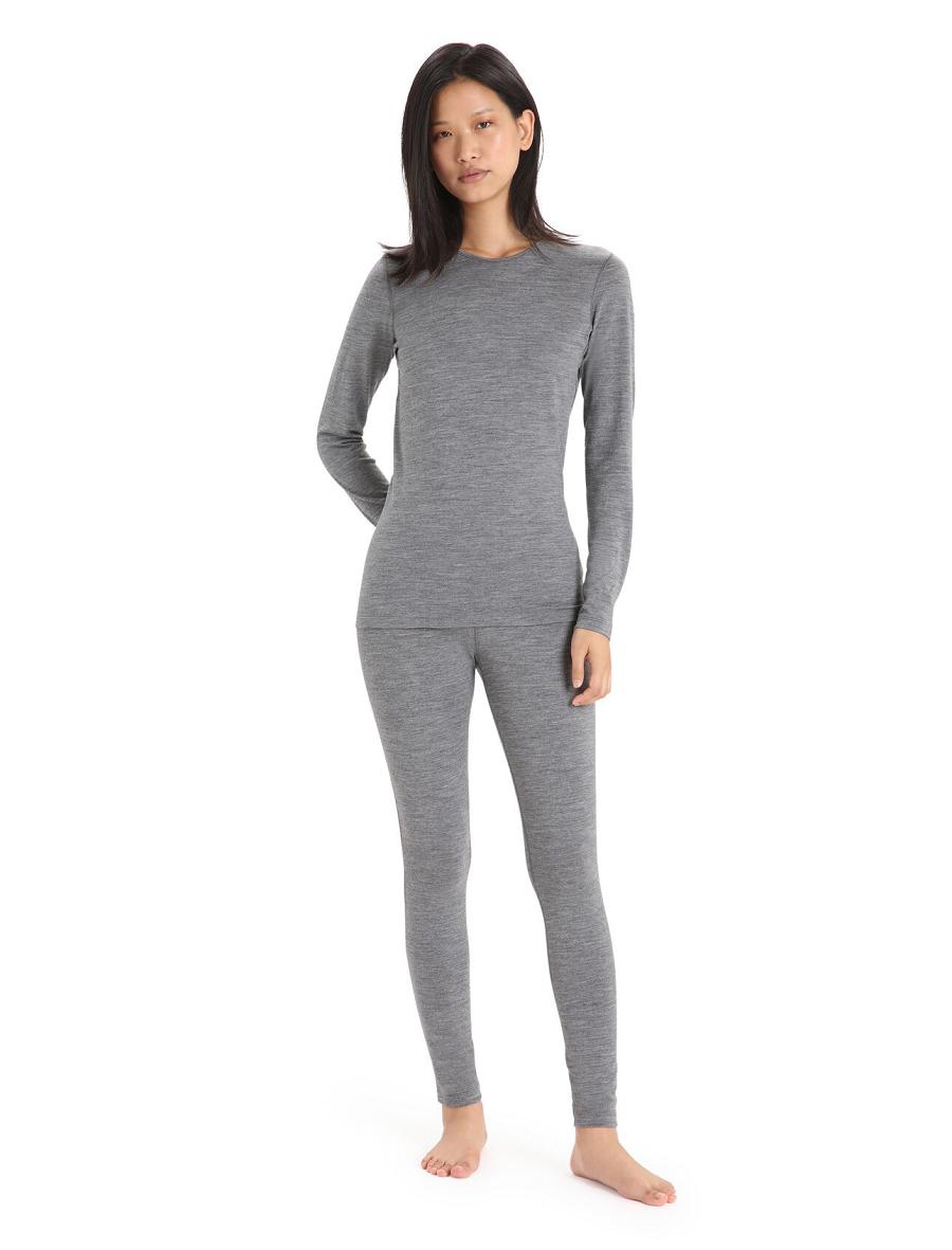 Icebreaker Merino 200 Oasis Thermal Leggings Naisten Base Layers Harmaat | FI 1918JPQJ